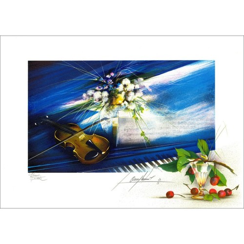 Poulet raymond lithographie - poulet,