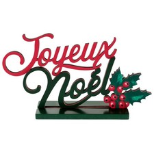 DÉCO TABLE BOIS JOYEUX NOËL
