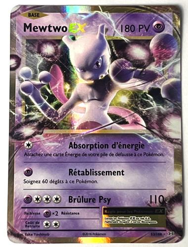 Carte pokémon mewtwo - pokémon, ex