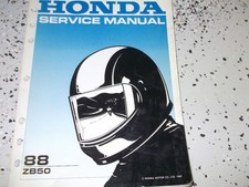 1988 Honda ZB50 Zb 50 Service