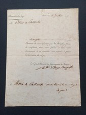 Diplôme décoration du Lys, 8 juillet 1814, Grand-Maître des Cérémonies de France