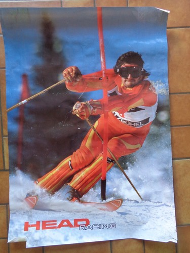 Ski head racing affiche - ski,