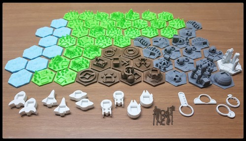 Terraforming mars tiles - terraforming, 3d