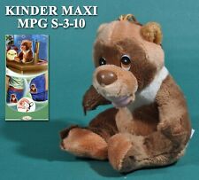 Kinder Maxi 2006, Italie, MPG S-3-10 peluche ourson porte-clefs + BPZ