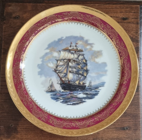 Assiette art giraud - assiette, limoges