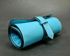 Marmotte Haut de gamme - cuir bleu - 6 montres