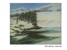 VIEUX Tableau À Huile Sur