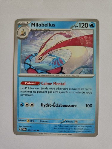 Carte pokémon milobellus - carte,