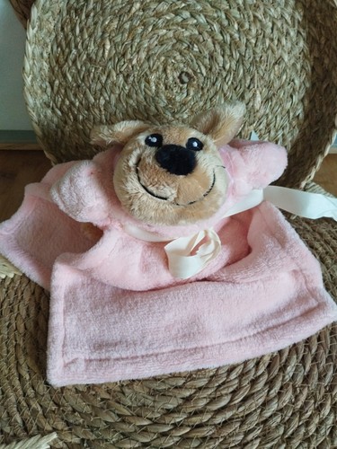 Doudou peluche chien - , beige