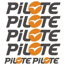 PiLOTE autocollant sticker camping car caravane caravan 6 Pièces