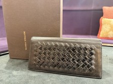 Long portefeuille Bottega veneta en cuir et  Intrecciato en crocodile.