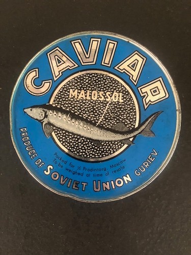 Vintage soviet union caviar - vintage,