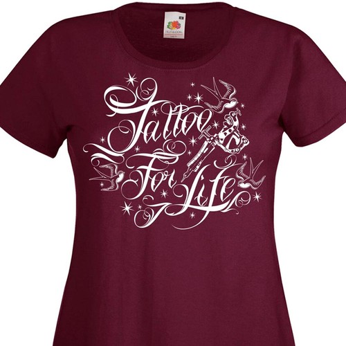 Tee shirt tattoo for life - tee,