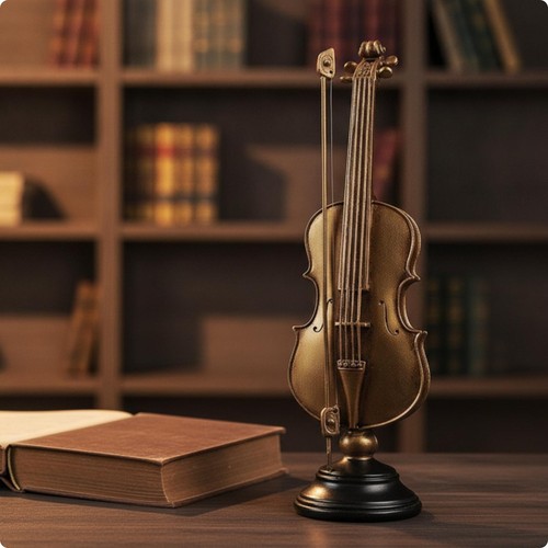 Figurine violon doré avec - figurine,