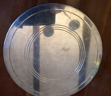 dessous de plat metal argente