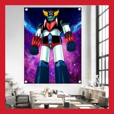 BANNIÈRE 1M 2M AFFICHE VINTAGE TOILE POSTER PHOTO FIGURINE GOLDORAK GRENDIZER CD