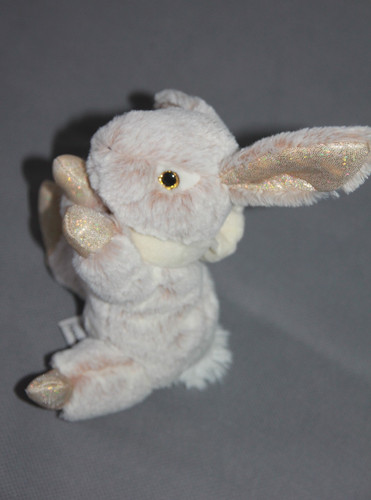 Doudou peluche lapin beige - peluche,