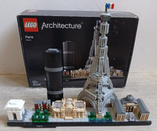 Lot LEGO Architecture Boite 21044 + notice Monuments de Paris Tour Eiffel Louvre