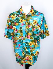 BOLAND HAWAIIAN SHORT SLEEVES SHIRT L - HAWAÏ FLORAL CHEMISE A FLEURS HAWAIENNE