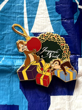 Disney Pin Trading Tic & Tac Chip Dale Christmas Joyeux Noël LE 900 