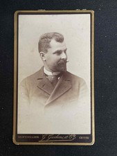 ANCIENNE PHOTOGRAPHIE CDV G.GUCHENS & CIE A CETTE HOMME MOUSTACHU