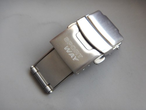 Boucle déployante acier 18 - acier, de