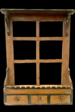 étagère mural flamande patine originale trois tiroirs en façade . XIX siècle .