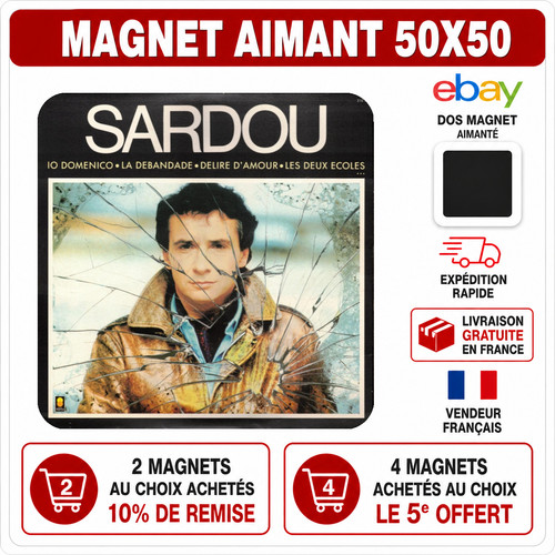 Magnet michel sardou v12 - michel, 5x5