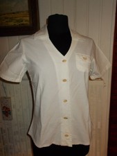 Top chemisier 100% coton blanc