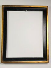 Cadre américain / encadrement / caisse américaine bois doré et noir 56x45 cm