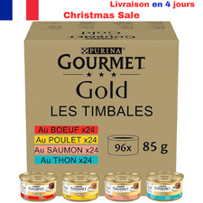 GOURMET | GOLD | Les Timbales | Aliment Complet pour Chat Adulte | Boîtes-96x85g