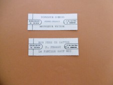 2 étiquettes juke-box PIERRE