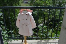 TARTINE ET CHOCOLAT manteaux neuf trench capuche 3 ans rose double  PROMO