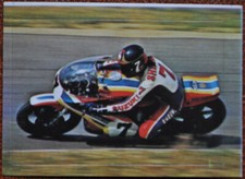 Vignette autocollante Barry Sheene Suzuki 750 à Magny-Cours