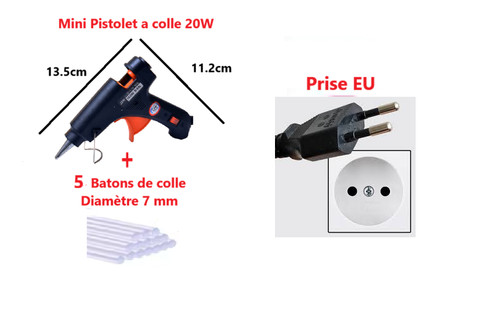 20w pistolet colle - pistolet, à