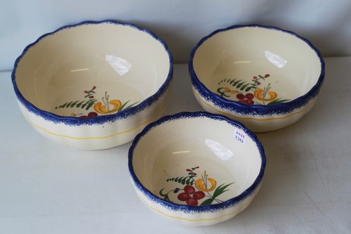 Lot trois saladiers en - lot,