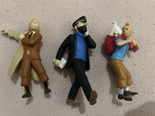 Lot Figurines PVC Résine Tintin Cap Haddock ML Moulinsart 