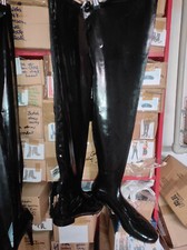 Fait Main Latex Bottes Plat