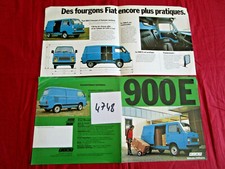 N°4748  /  FIAT  900 E fourgon / grand dépliant en français