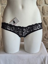 Culotte noire et argenté ouverte n° 50121 neuve (li)