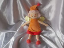 Doudou poupée fille, fée, orange, Vert Baudet