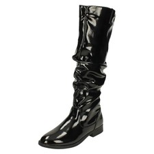Bottes En Synthétique Verni