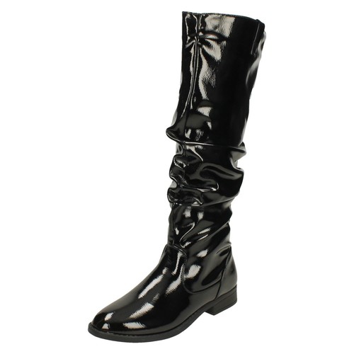 Bottes synthétique verni - bottes,