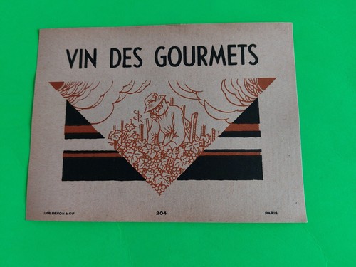 Ancienne etiquette originale - ancienne,
