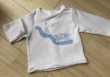 Pull Blanc Motif Bleu Jacadi