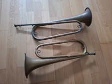 LOT X2 Clairons COUESNON Ancien Avec Son Embouchure Trompette militaire
