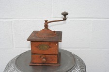 Ancien Moulin À Café En Bois Vintage Peugeot Frères valentigney doubs