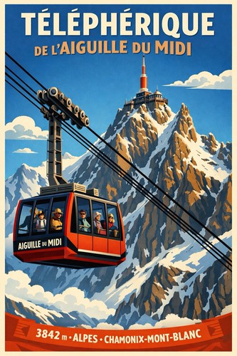 Affiche poster alpes jura - affiche,