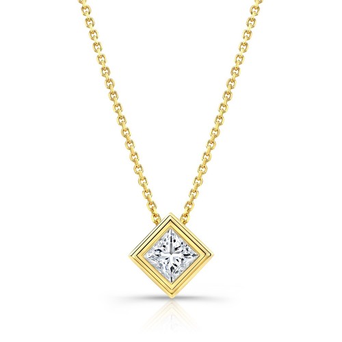 Pendentif solitaire diamant - pendentif,