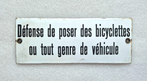 Plaque émaillée utilité - plaque,